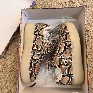 Jeffrey Campbell Snakeprint Platform Sneakers